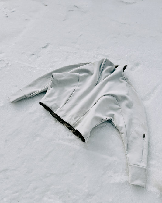 Polartec® Bubble Half-Zip Top - Ice Grey