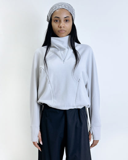Polartec® Bubble Half-Zip Top - Ice Grey