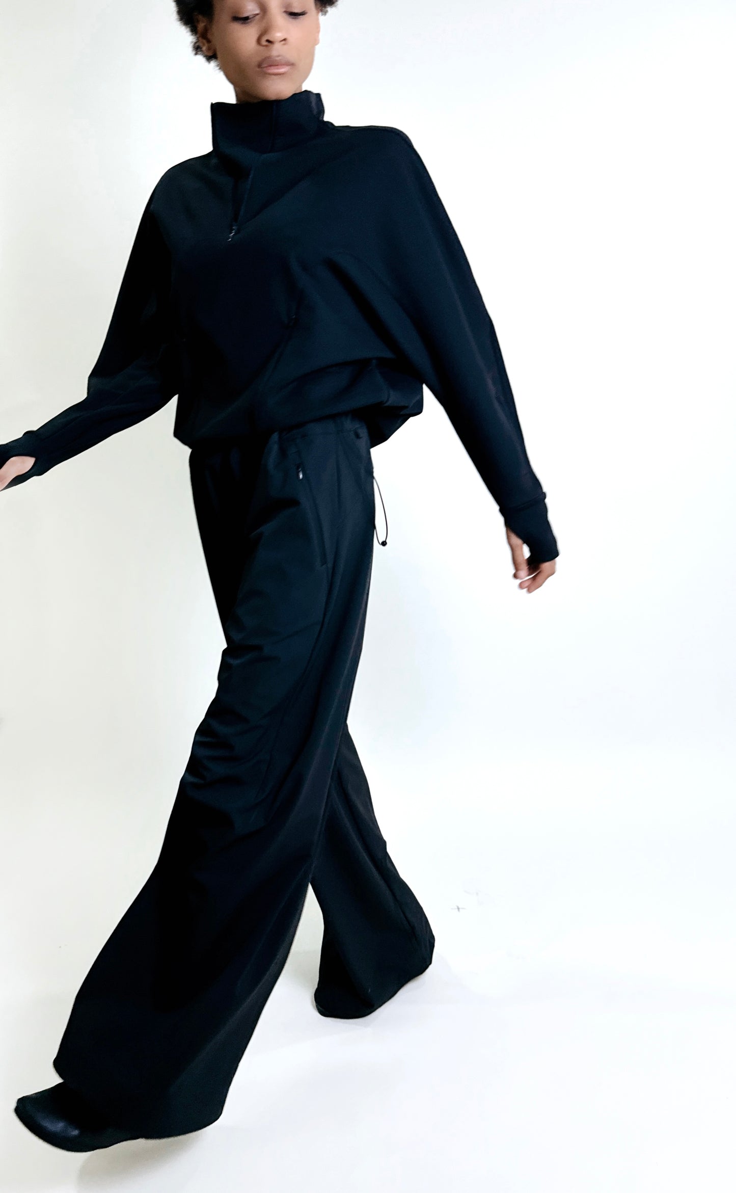 Polartec® Bubble Half-Zip Top - Black